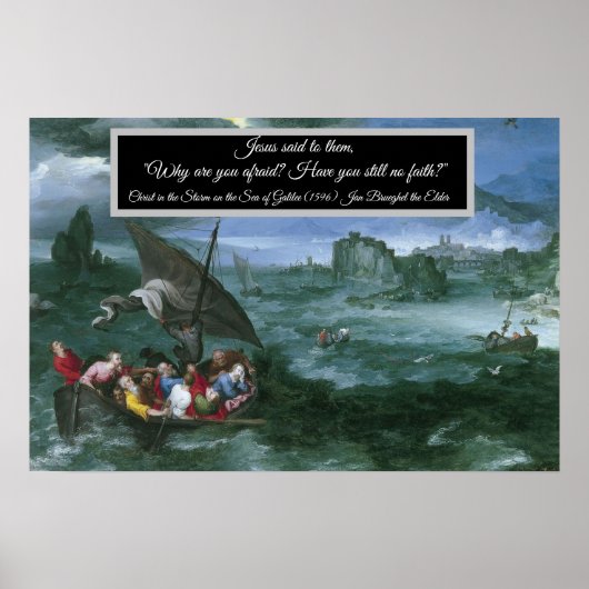 Christus im Sturm Poster (Vorne)
