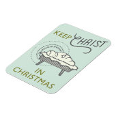 Christus im Weihnachtsmagazin behalten Magnet (Linke Seite)