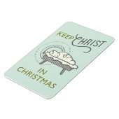 Christus im Weihnachtsmagazin behalten Magnet (Linke Seite)