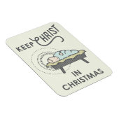 Christus im Weihnachtsmagnet behalten Magnet (Rechte Seite)