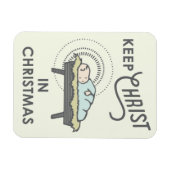 Christus im Weihnachtsmagnet behalten Magnet (Horizontal)
