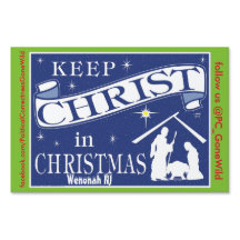 Christus in Christmas Yard Sign Wenonah Edition Be