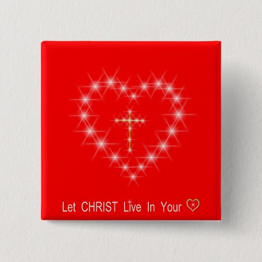 Christus in deinem Herzen Button (Vorderseite)