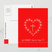 Christus in deinem Herzen Postkarte (Vorne/Hinten)
