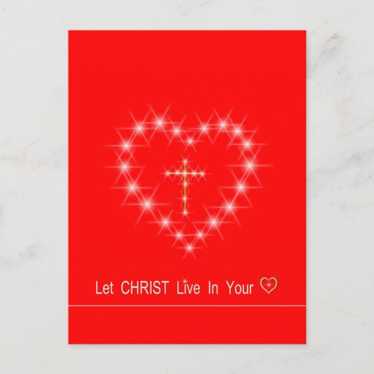 Christus in deinem Herzen Postkarte (Vorderseite)