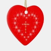 Christus in deiner Herzverzierung Keramik Ornament (Rechts)