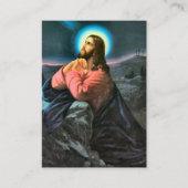 Christus in der Gethsemane-Gedenkkarte Platzkarte (Vorderseite)