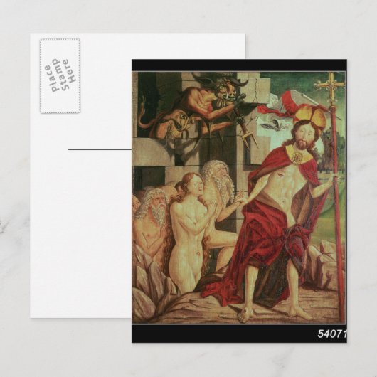 Christus in der Hölle Postkarte (Vorne/Hinten)