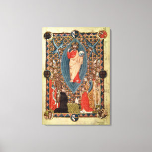 Christus in der Majestät mit Heiligen Leinwanddruck