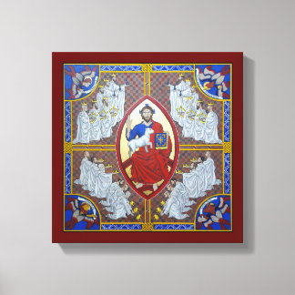 Christus in der Majestät und die 24 Ältesten Leinwanddruck