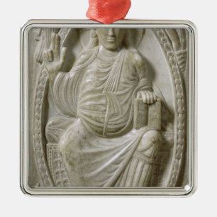 Christus in der Majestät, vom Wandelgang Silbernes Ornament