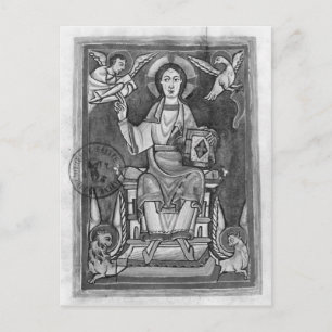 Christus in der Majestät, von einem Benedikt Postkarte