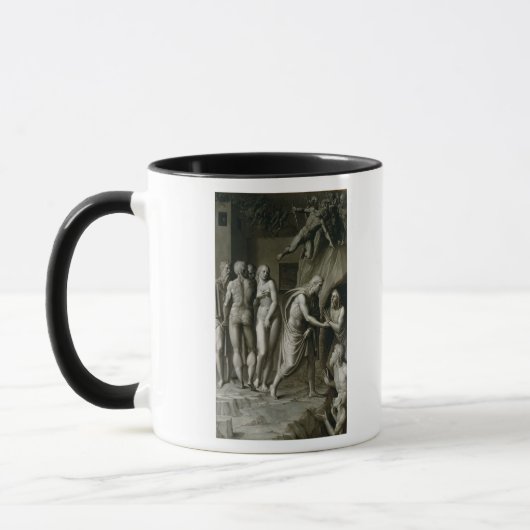 Christus in der Schwebe Tasse (Links)