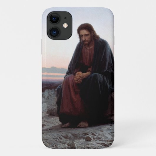 Christus in der Wildnis, Ivan Kramskoi Case-Mate iPhone Hülle (Rückseite)