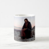 Christus in der Wildnis, Ivan Kramskoi Kaffeetasse (Mittel)