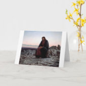 Christus in der Wildnis, Ivan Kramskoi Karte (Gelbe Blume)