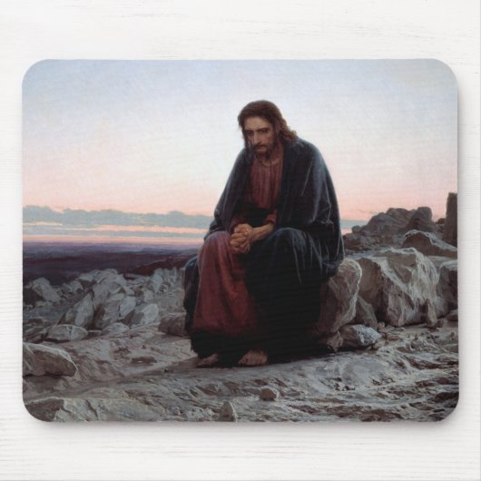 Christus in der Wildnis, Ivan Kramskoi Mousepad (Vorne)