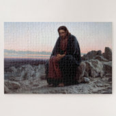 Christus in der Wildnis, Ivan Kramskoi Puzzle (Horizontal)