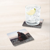 Christus in der Wildnis, Ivan Kramskoi Rechteckiger Pappuntersetzer (Vor Ort)