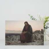 Christus in der Wildnis (von Ivan Kramskoi) Briefpapier (Stehend Vorderseite)