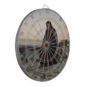 Christus in der Wildnis (von Ivan Kramskoi) Dartscheibe (Vorderseite Links)