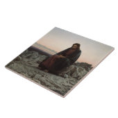 Christus in der Wildnis (von Ivan Kramskoi) Fliese (Seite)