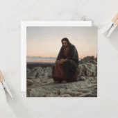 Christus in der Wildnis (von Ivan Kramskoi) Karte (Vorderseite/Rückseite Beispiel)