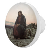 Christus in der Wildnis (von Ivan Kramskoi) Keramikknauf (Rechts)