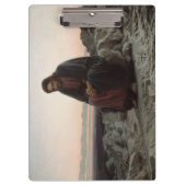 Christus in der Wildnis (von Ivan Kramskoi) Klemmbrett (Vorderseite)