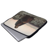 Christus in der Wildnis (von Ivan Kramskoi) Laptopschutzhülle (Vorne Knopf)