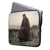 Christus in der Wildnis (von Ivan Kramskoi) Laptopschutzhülle (Vorderseite Links)