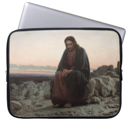 Christus in der Wildnis (von Ivan Kramskoi) Laptopschutzhülle