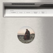 Christus in der Wildnis (von Ivan Kramskoi) Magnet (In Situ (Geschirrspüler))