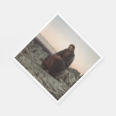 Christus in der Wildnis (von Ivan Kramskoi) Serviette (Ecke)