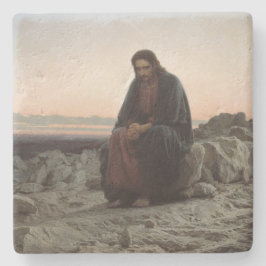 Christus in der Wildnis (von Ivan Kramskoi) Steinuntersetzer