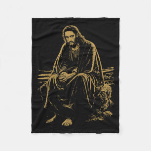 Christus in der Wüste Jesus Gebet Christliche Glau Fleecedecke