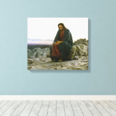 Christus in der Wüste Leinwanddruck (Insitu (Holzboden))