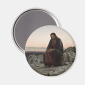 Christus in der Wüste Magnet (Vorderseite/Rückseite)