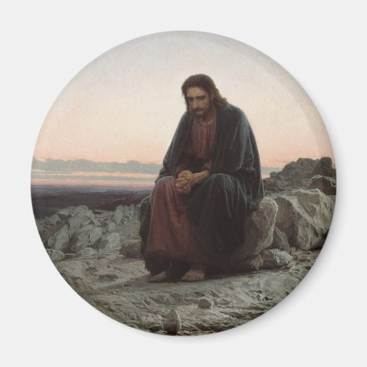 Christus in der Wüste Magnet (Vorne)