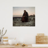 Christus in der Wüste Poster (Küche)