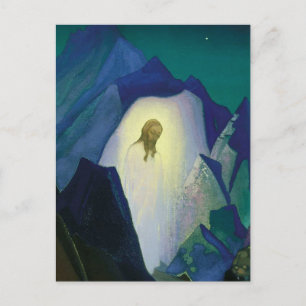 „Christus in der Wüste“ von Nicholas Roerich Postkarte