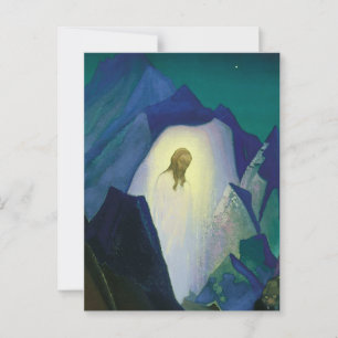 „Christus in der Wüste“ von Nicholas Roerich Postkarte