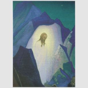 „Christus in der Wüste“ von Nicholas Roerich Seidenpapier