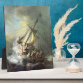 Christus in einem Sturm am Meer von Galiläa-Rembra Fotoplatte (Seite)