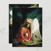 Christus in Gethsemane Postkarte (Vorne/Hinten)