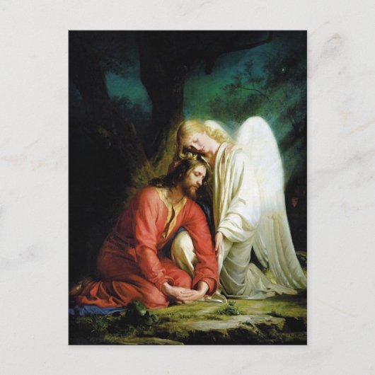 Christus in Gethsemane Postkarte (Vorderseite)