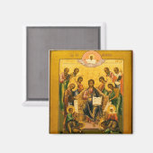 Christus in Majestät mit dem gewählten Heiligen Or Magnet (Vorderseite/Rückseite)