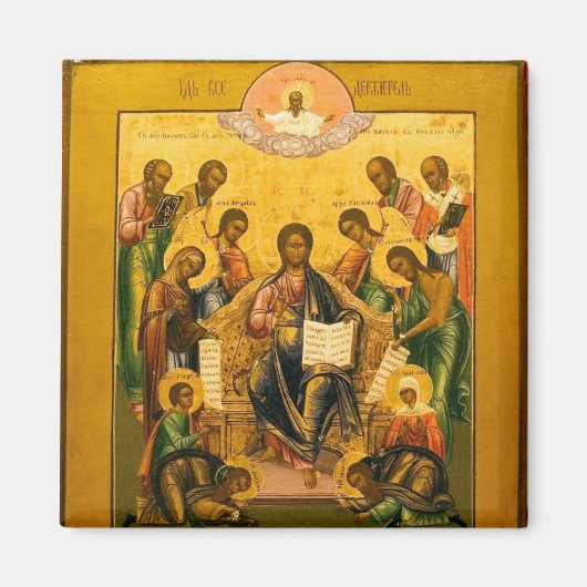 Christus in Majestät mit dem gewählten Heiligen Or Magnet (Vorne)