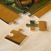 Christus in Majestät mit dem gewählten Heiligen Or Puzzle (Seite)