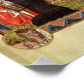 Christus in Majestät mit Heiligen Poster (Ecke)